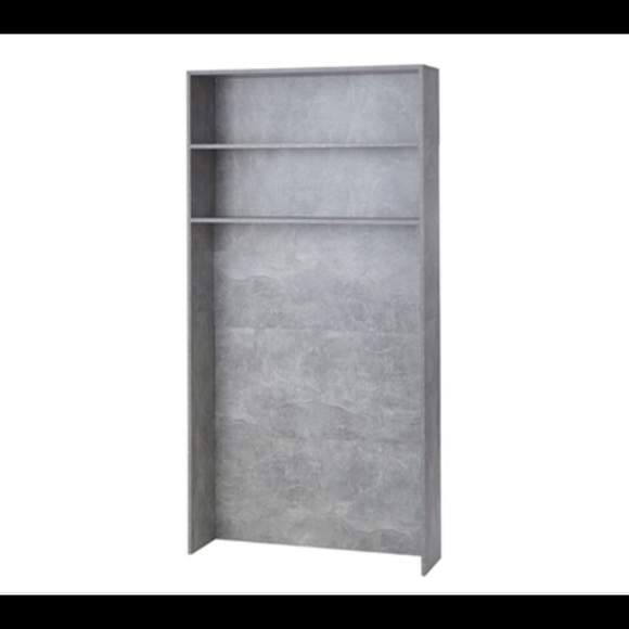 DECORATIVE DORM OVER BED SHELVING UNIT MARBLE GRAY - Picture 2 of 6